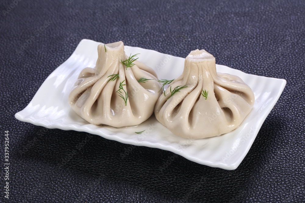 Caucasian traditional Khinkali