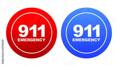 911 emergency sign