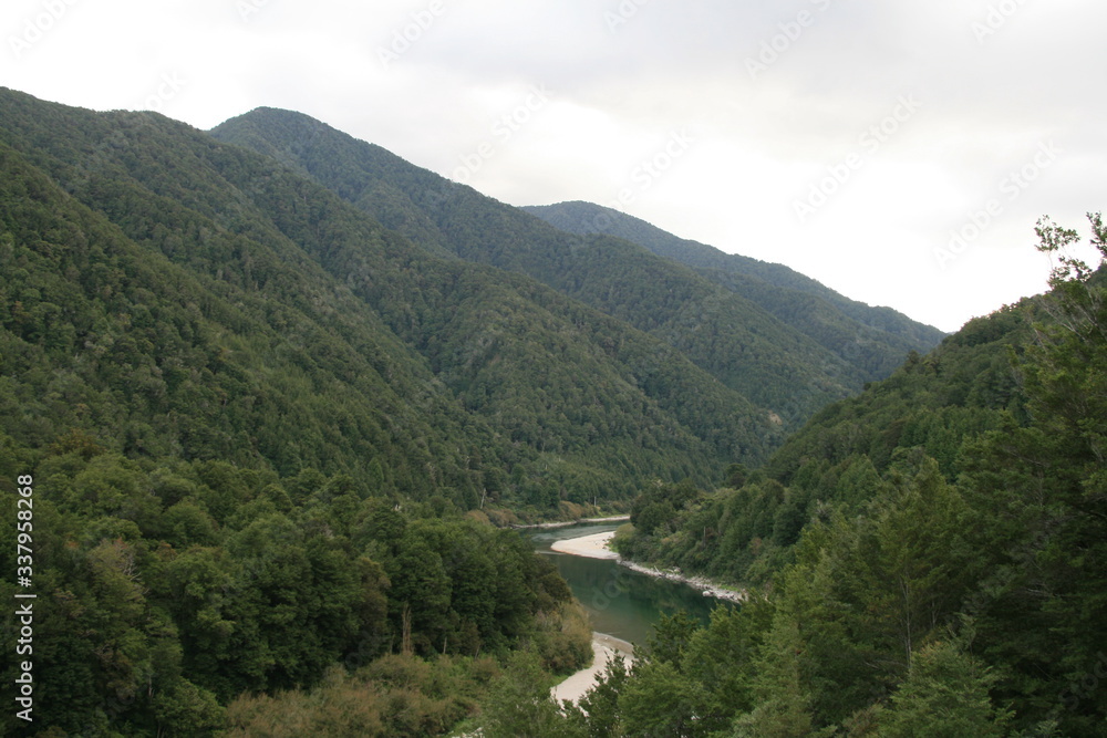 view of the mountain river