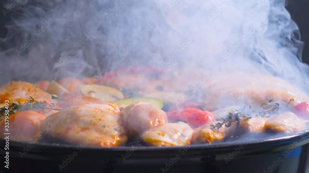 grilled meat, bbq, grill, barbecued grilled meat, bbq, grill, barbecued