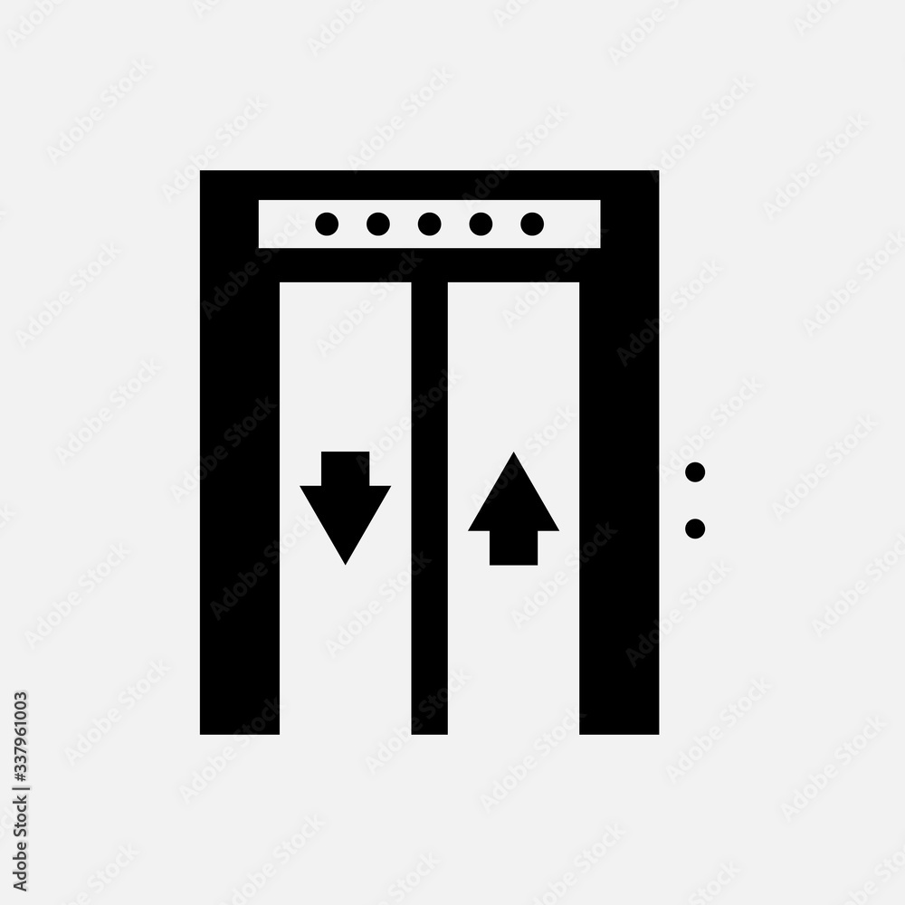elevator. Simple modern icon design illustration. elevator. Simple modern icon design illustration.