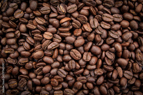 roasted coffee bean texture background