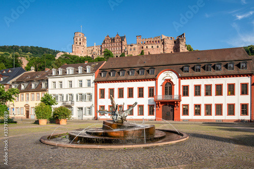 Heidelberg Academy of Sciences and Humanities and Heidelberg castle, Baden-Württemberg, Germany 