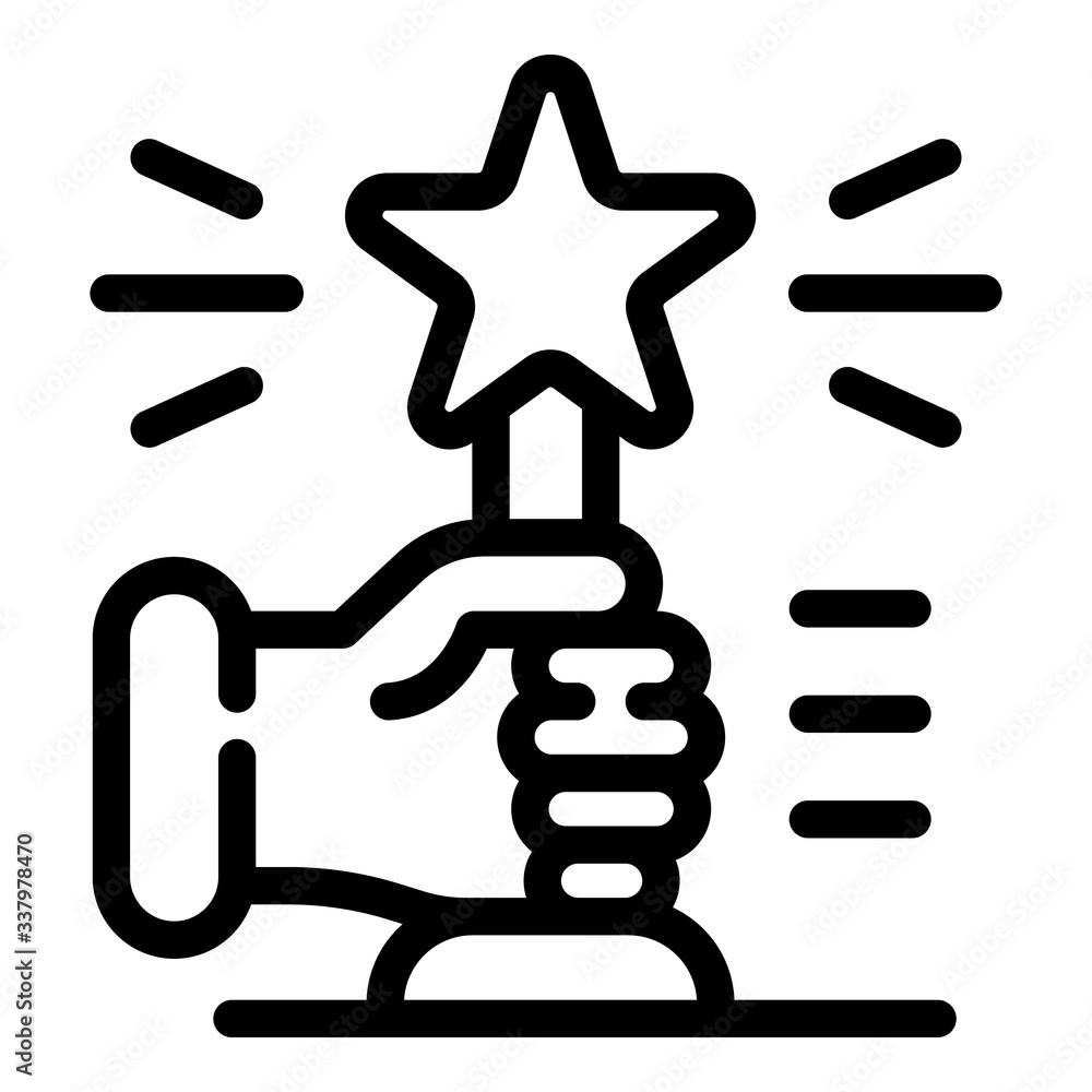 Star award icon. Outline star award vector icon for web design isolated on white background Star award icon. Outline star award vector icon for web design isolated on white background