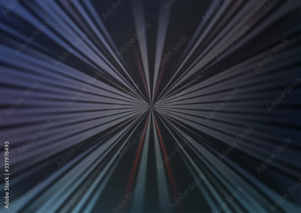 Dark BLUE vector pattern with narrow lines. Lines on blurred abstract background with gradient. Backdrop for TV commercials.