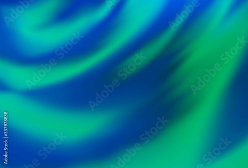 Light Blue, Green vector blurred bright pattern.