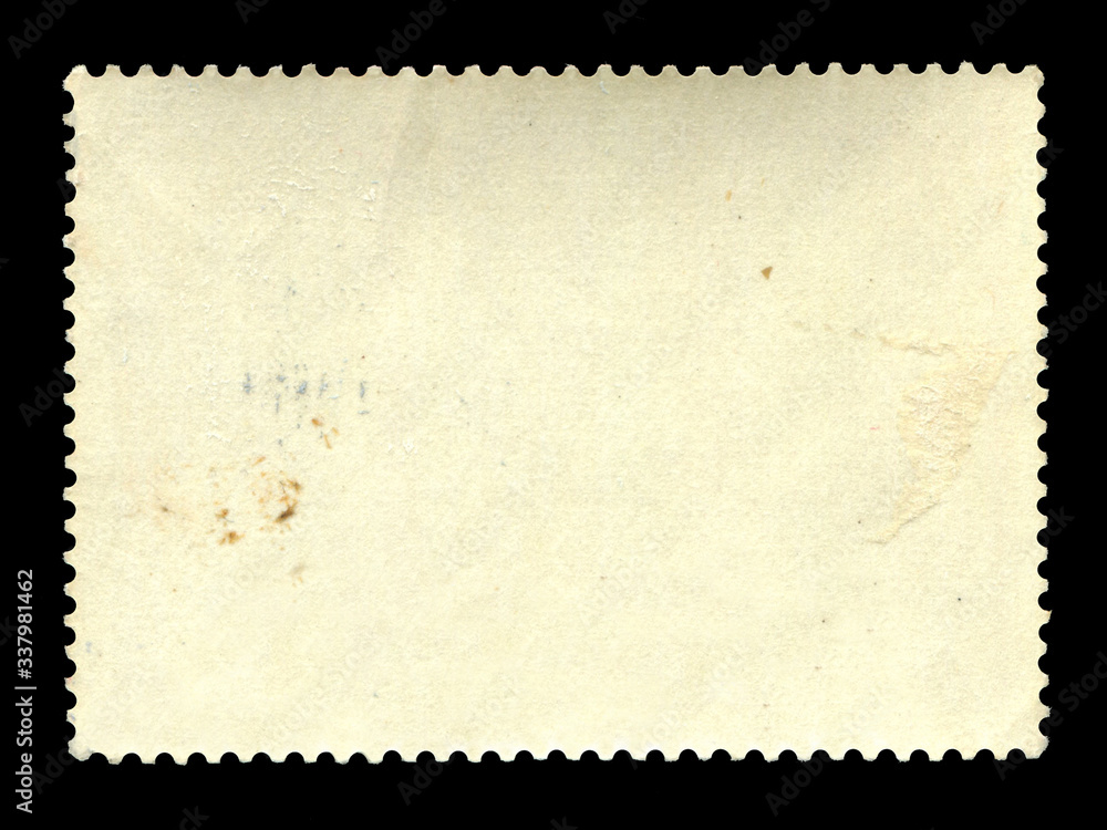 Obraz premium Old grunge posted stamp, reverse side