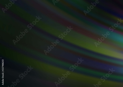 Dark Green vector background with straight lines. Modern geometrical abstract illustration with staves. Backdrop for TV commercials.