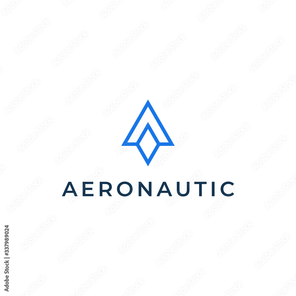 logo design letter A about the world of aviation logo design letter A about the world of aviation