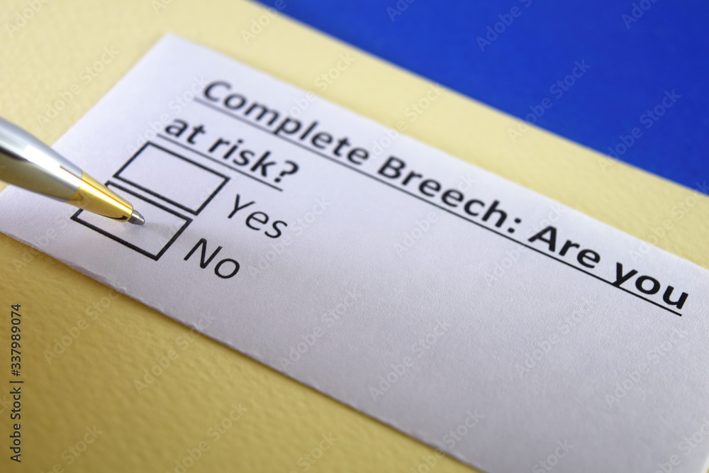 One person is answering question about complete breech. One person is answering question about complete breech.
