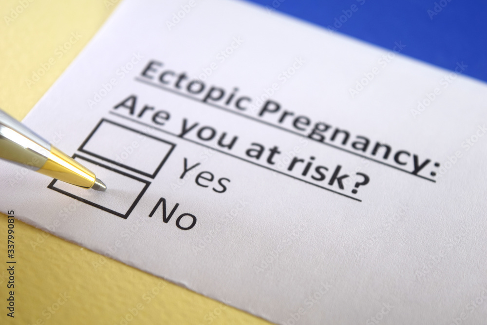 One person is answering question about ectopic pregnancy. One person is answering question about ectopic pregnancy.