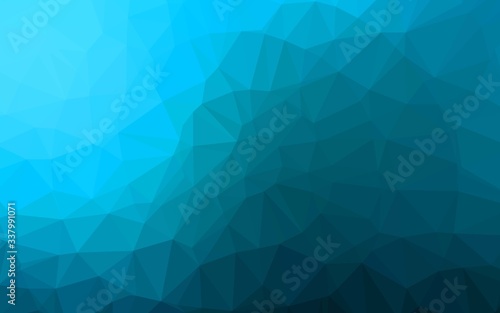 Light BLUE vector abstract mosaic backdrop. Colorful abstract illustration with gradient. Brand new style for your business design.