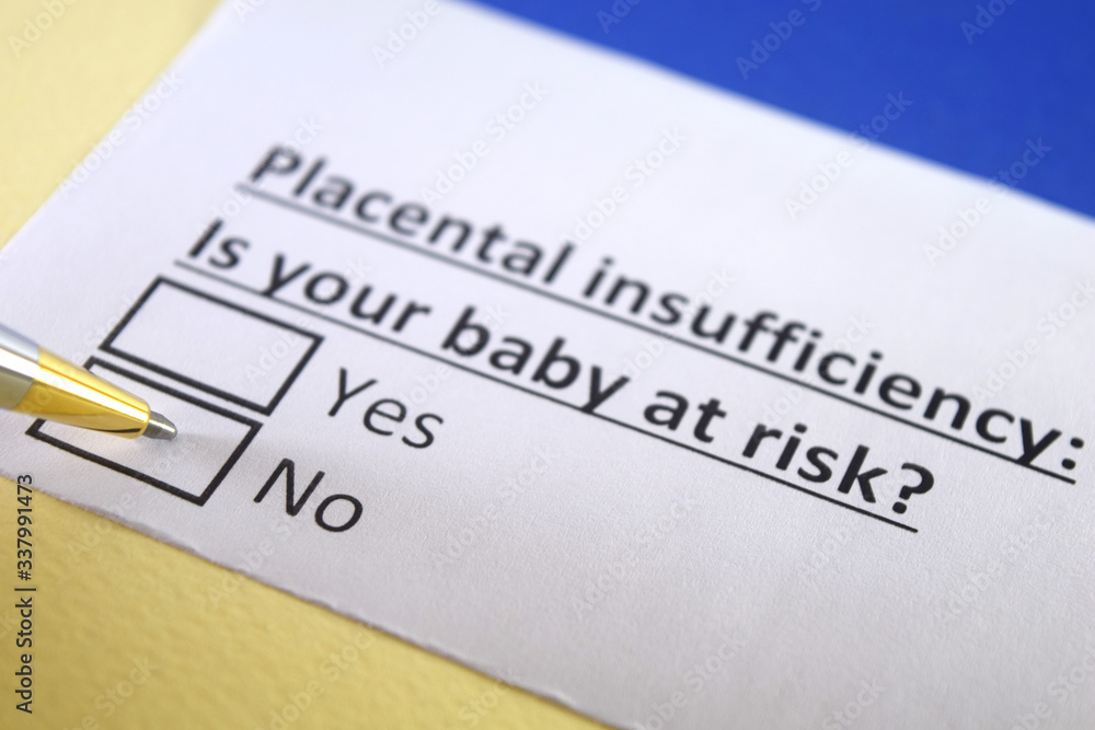 One person is answering question about placental insufficiency.