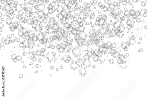 Light Silver, Gray vector texture with disks. © Dmitry