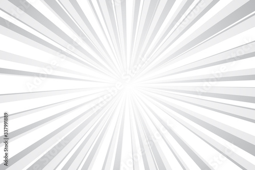 White Sunburst Pattern Abstract Background. Rays. Radial. Vector Illustration