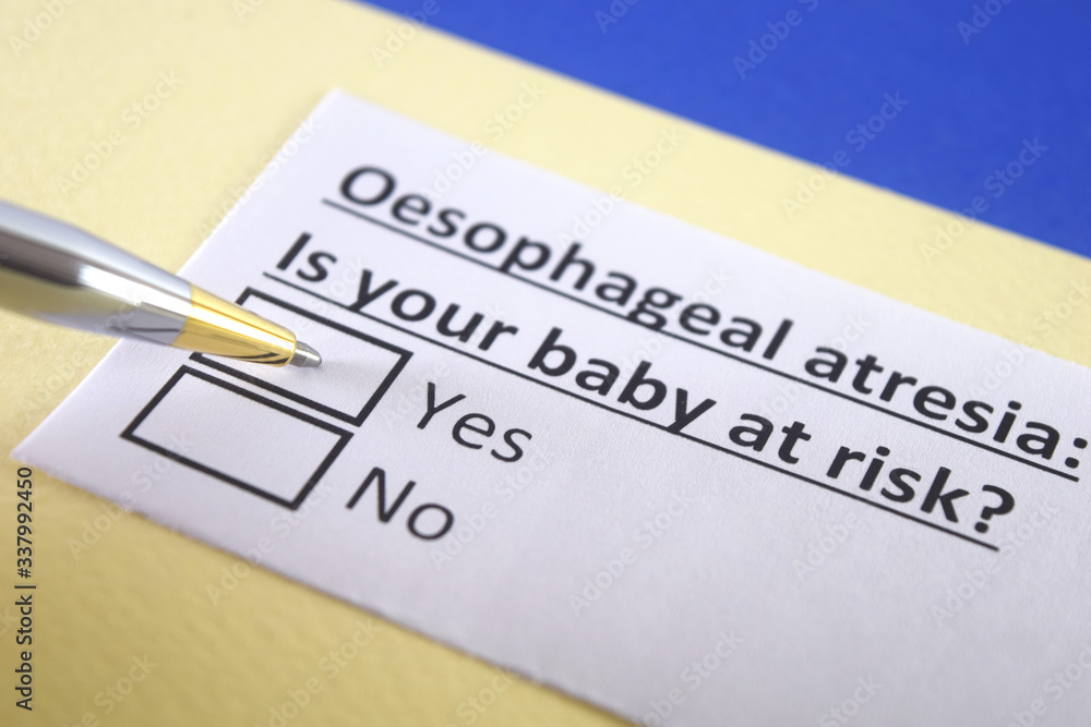 One person is answering question about oesophageal atresia.