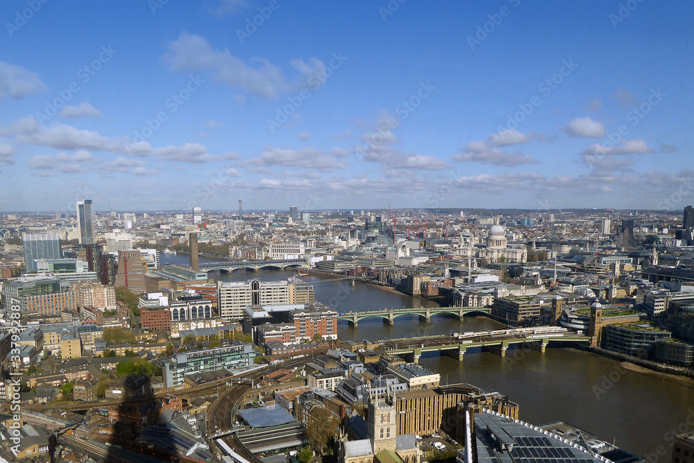 Cityscape Skyline of London seen from the Shard England