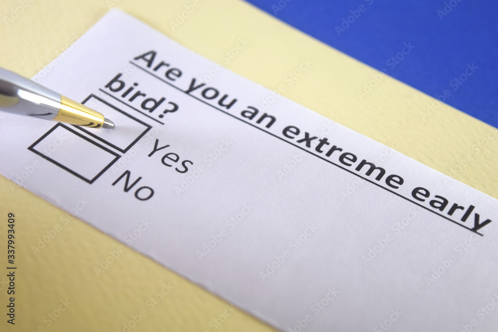 One person is answering question about early bird. One person is answering question about early bird.