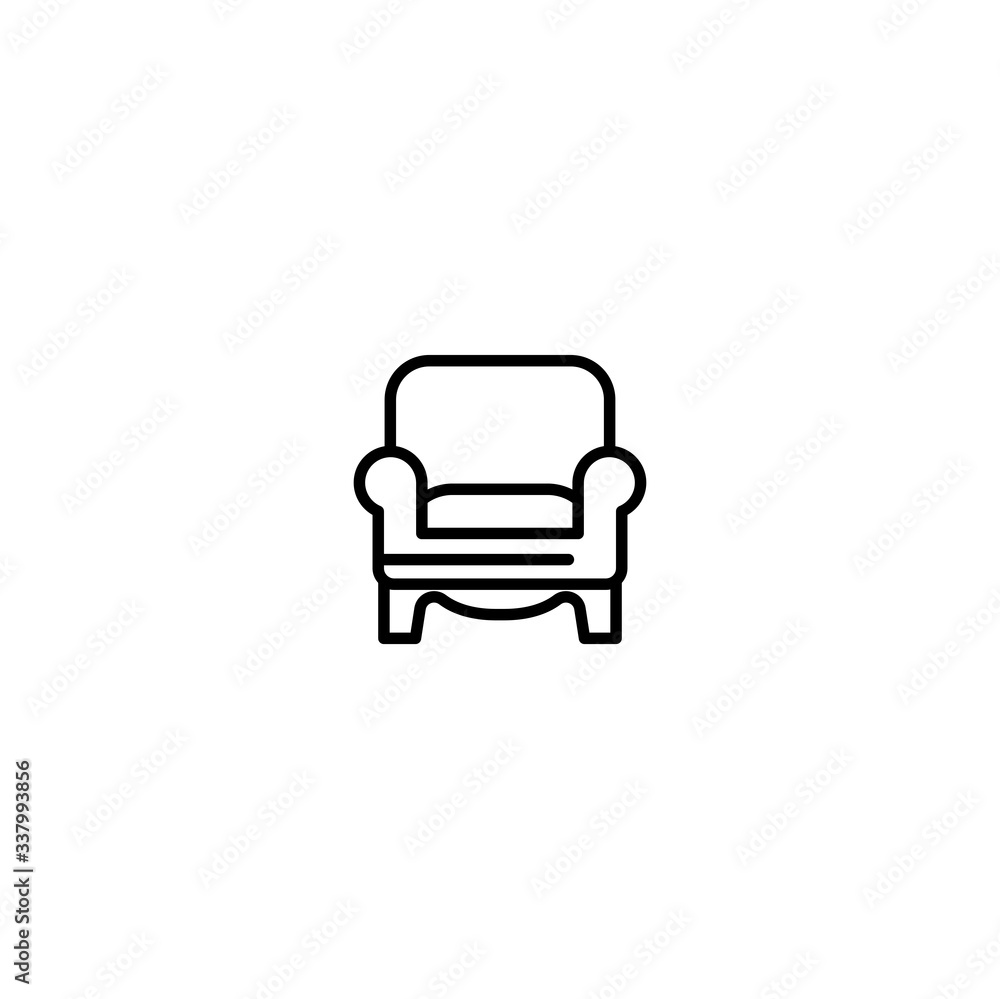 armchair icon vector armchair icon vector