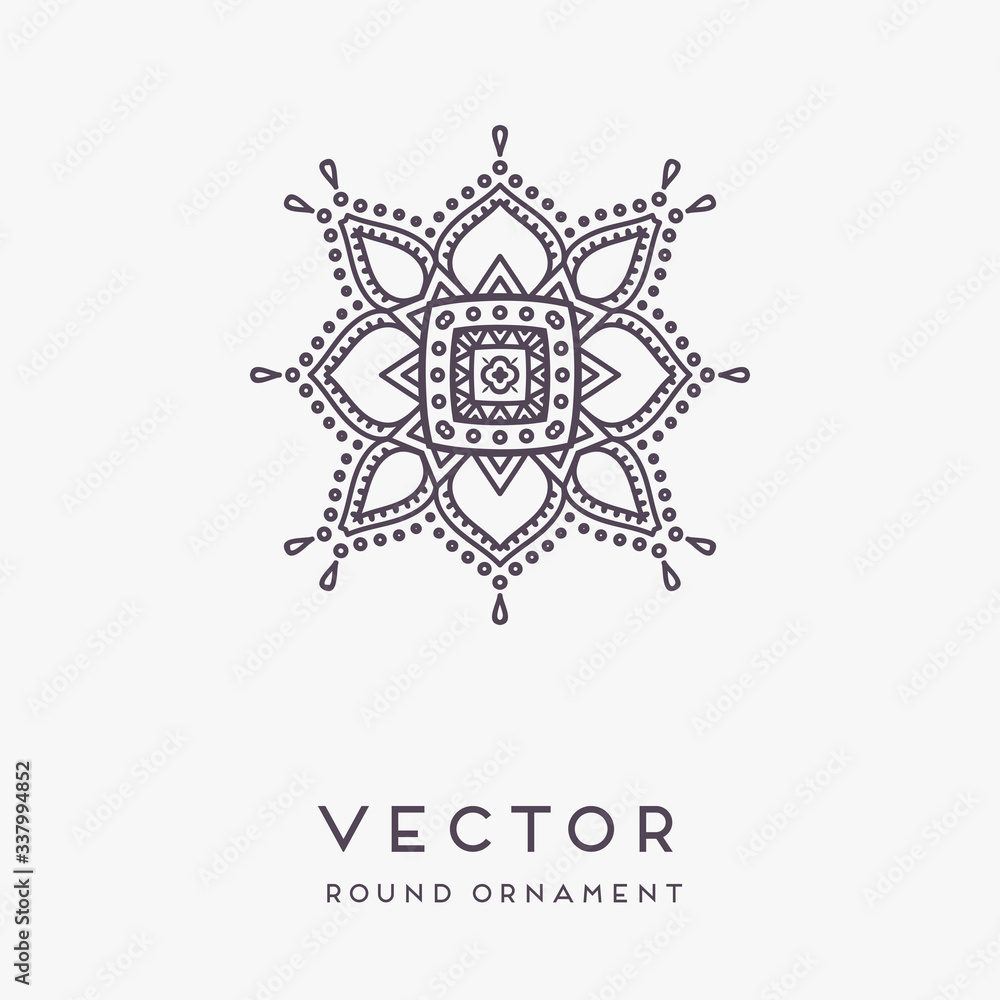Fototapeta premium Vector indian Mandala