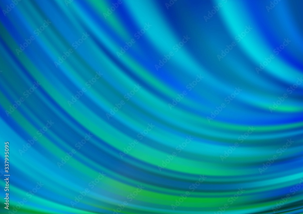 Light BLUE vector template with lines, ovals. Shining illustration, which consist of blurred lines, circles. The elegant pattern for brand book. Light BLUE vector template with lines, ovals. Shining illustration, which consist of blurred lines, circles. The elegant pattern for brand book.