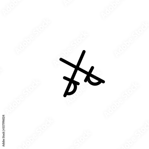 swords icon vector
