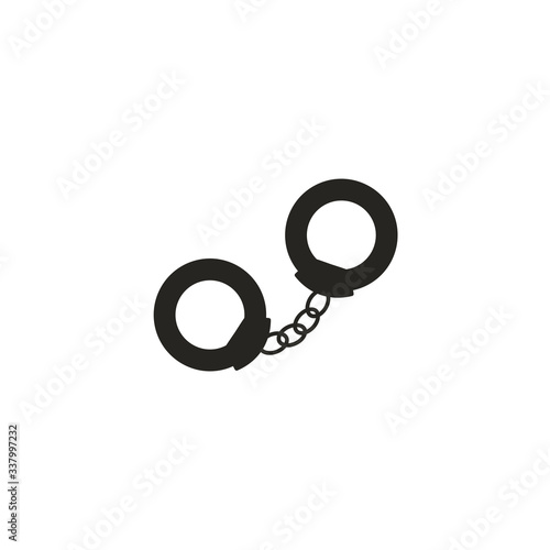 handcuffs icon vector