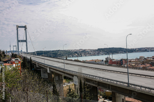 Canvas Print Turkish government announced a two-day curfew to prevent the spread of the epide