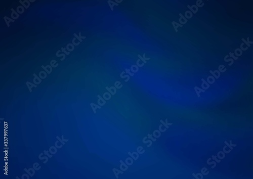 Dark BLUE vector glossy bokeh pattern. A vague abstract illustration with gradient. A completely new template for your design.