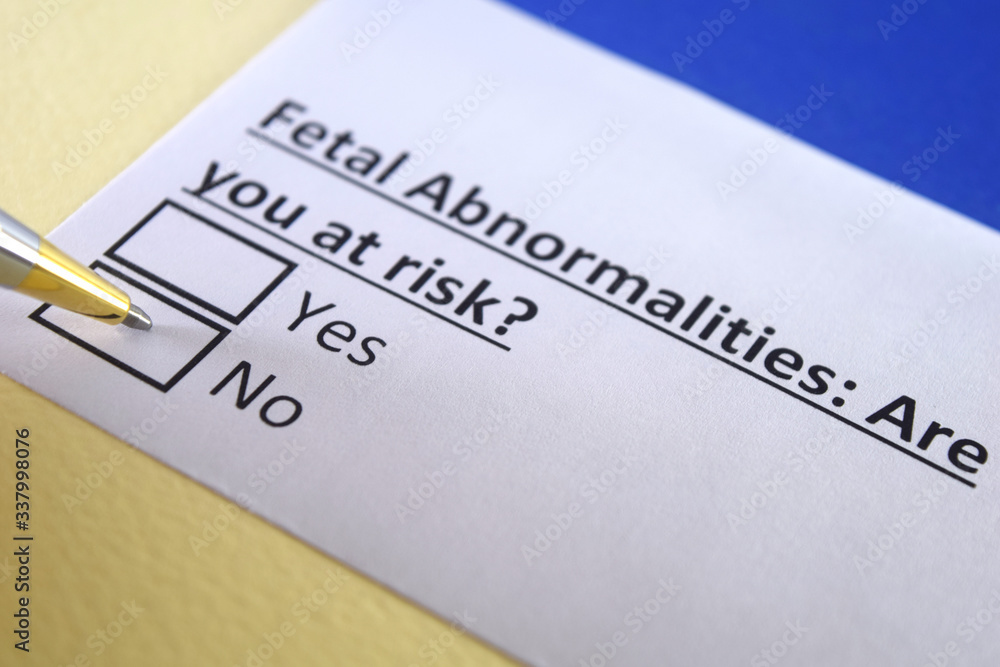 One person is answering question about fetal abnormalities. One person is answering question about fetal abnormalities.