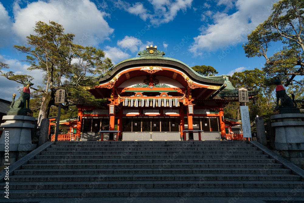 Obraz premium Fushimi inari taisha during the coronavirus crisit, 2020.