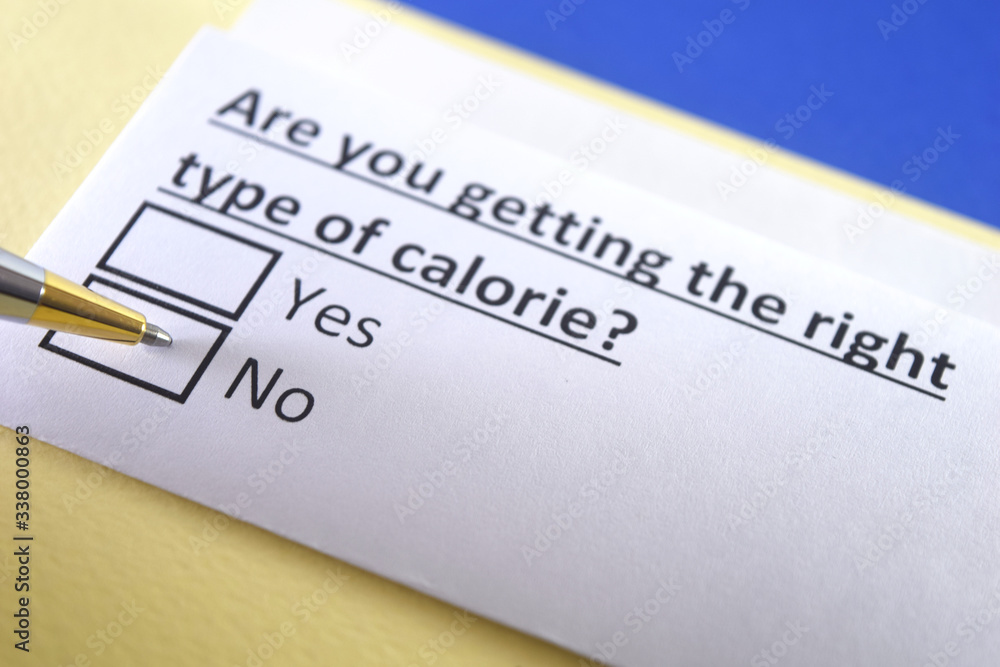 One person is answering question about calorie.