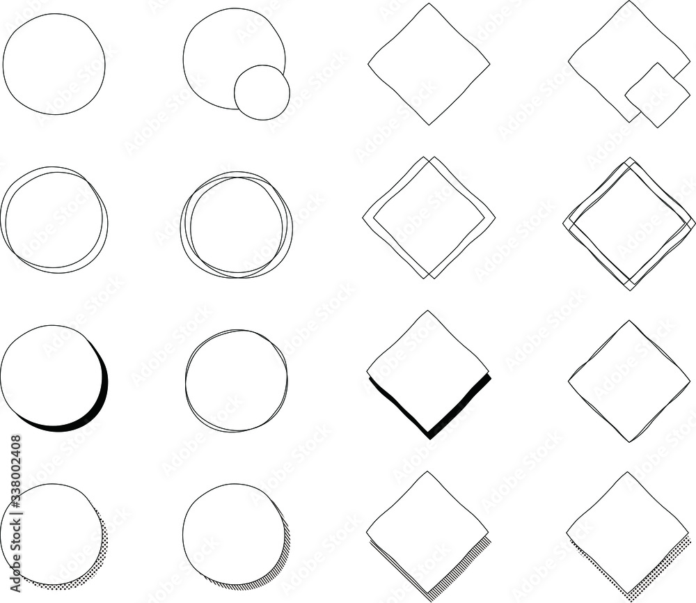 おしゃれな手書き風のフレーム 素材 イラスト Stock Vector Adobe Stock おしゃれな手書き風のフレーム 素材 イラスト Stock Vector Adobe Stock