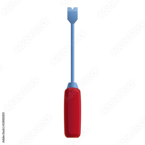 Leather working tool icon. Cartoon of leather working tool vector icon for web design isolated on white background
