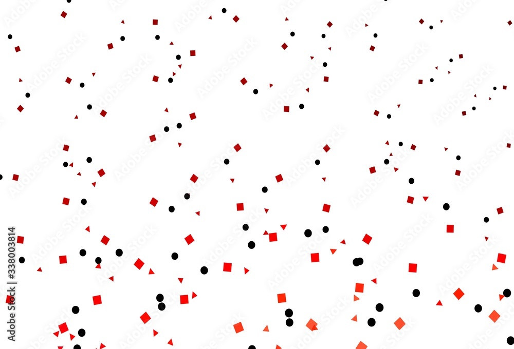 Light Red vector texture in poly style with circles, cubes. Light Red vector texture in poly style with circles, cubes.