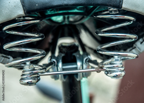 chromed seat springs for an old bike