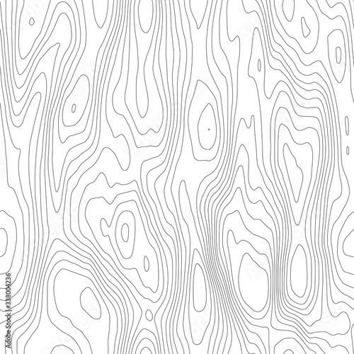 Wood texture imitation, seamless pattern. Black lines on white background, vector design. 