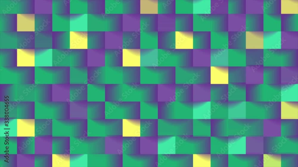Abstract colorful mosaic squares tech geometric motion background. Seamless loop. Video animation Ultra HD 4K 3840x2160 Abstract colorful mosaic squares tech geometric motion background. Seamless loop. Video animation Ultra HD 4K 3840x2160