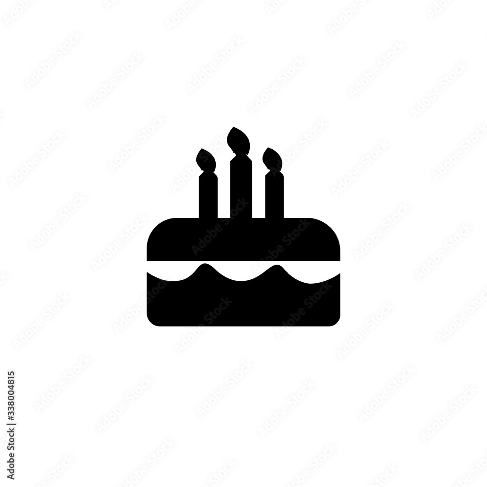 cake with candles icon v