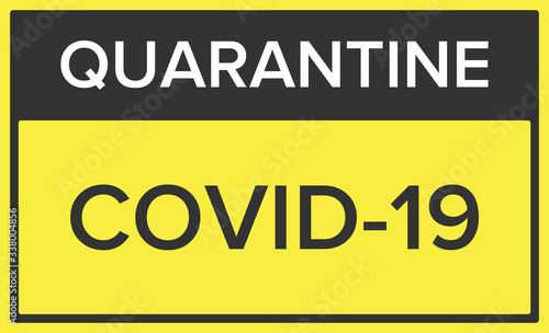 Covid-19 Coronavirus concept inscription typography design logo. World Health organization WHO introduced new official name for Coronavirus disease named COVID-19, dangerous virus vector illustration 