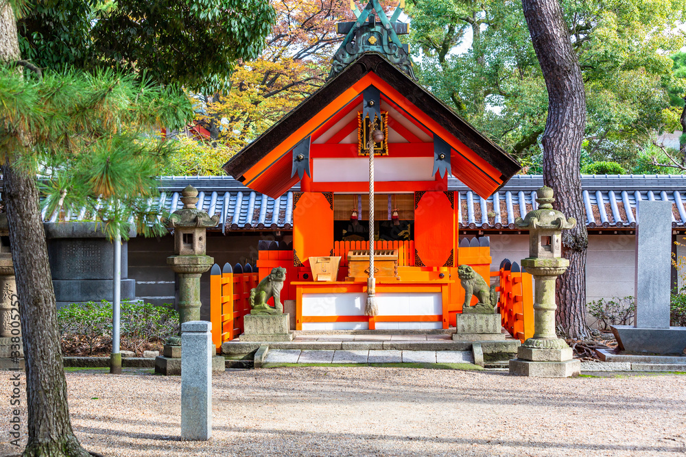 Sumiyoshi Taisha Shinto Shrine in Osaka, Japan. Sumiyoshi Grand Shrine or Sumiyoshi Taisha in osaka city, Kansai, Osaka, Japan. Sumiyoshi Taisha Shinto Shrine in Osaka, Japan. Sumiyoshi Grand Shrine or Sumiyoshi Taisha in osaka city, Kansai, Osaka, Japan.