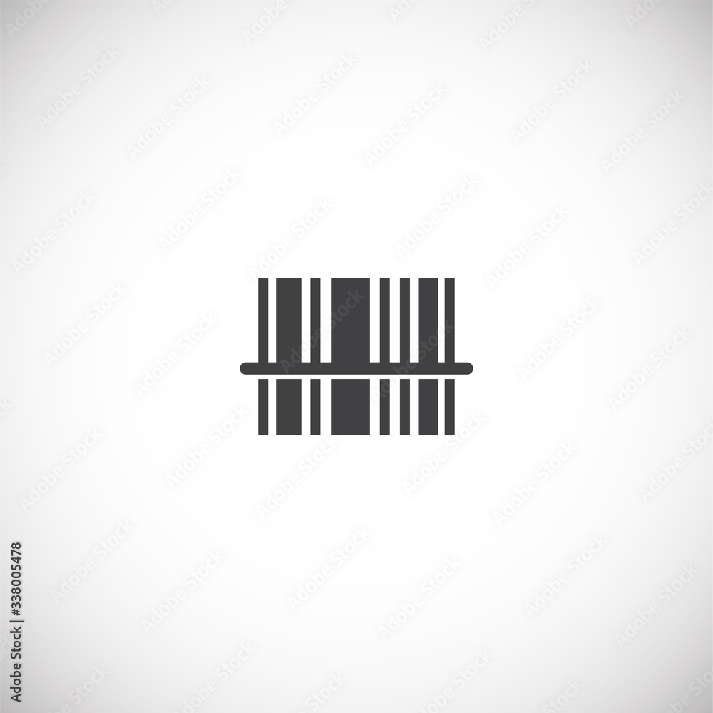 Barcode related icon on background for graphic and web design. Creative illustration concept symbol for web or mobile app Barcode related icon on background for graphic and web design. Creative illustration concept symbol for web or mobile app