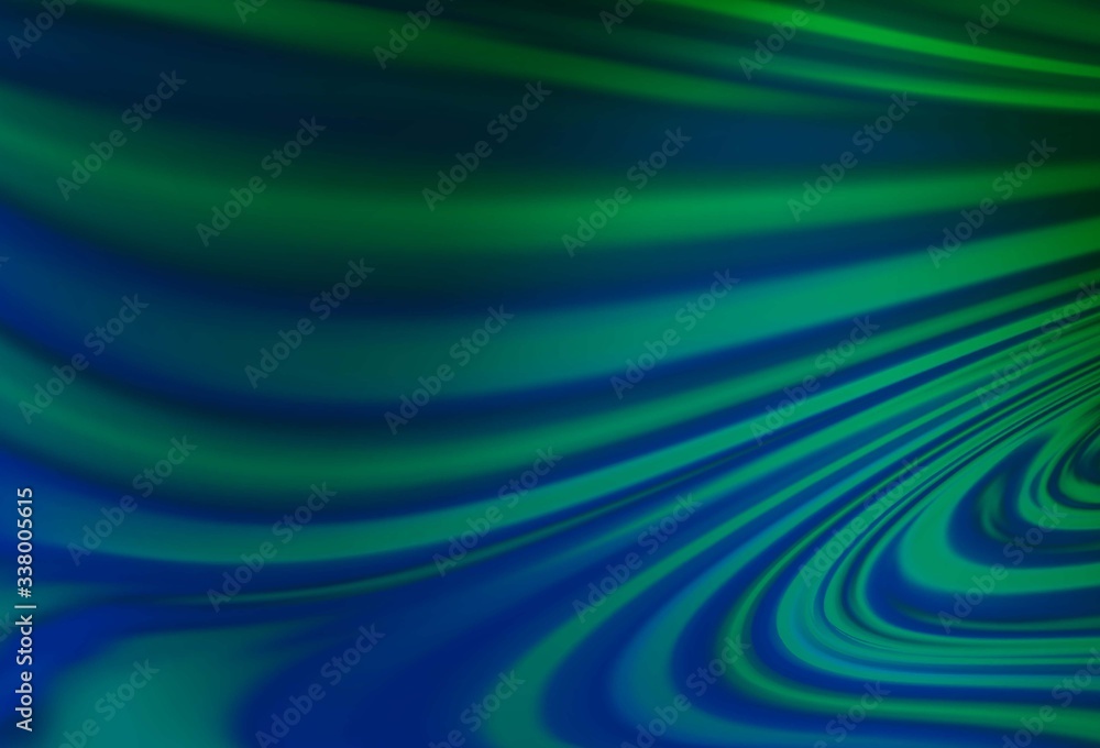 Dark Blue, Green vector template with lava shapes. Dark Blue, Green vector template with lava shapes.