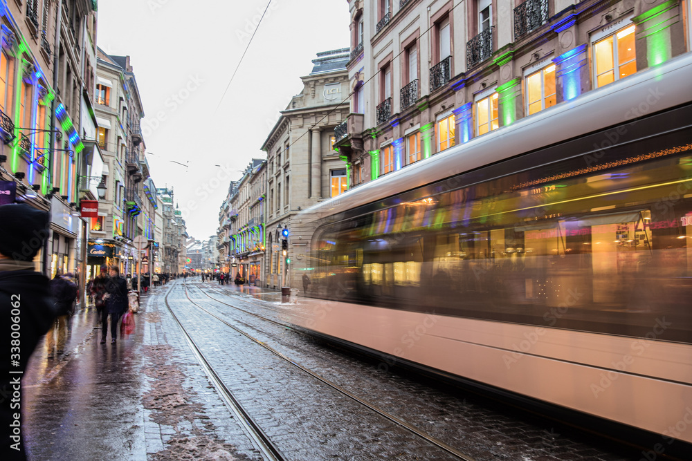 Naklejka premium old city street