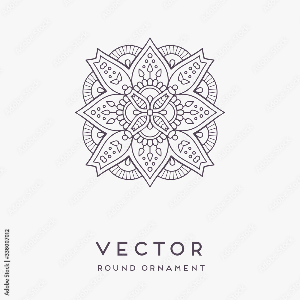 Vector indian Mandala Vector indian Mandala