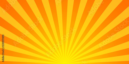 Sunburst pattern vector background. Vector isolated illustration. Sunburst vintage style. Yellow vector rays.
