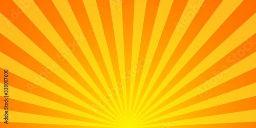 Sunburst pattern vector background. Vector isolated illustration. Sunburst vintage style. Yellow vector rays.