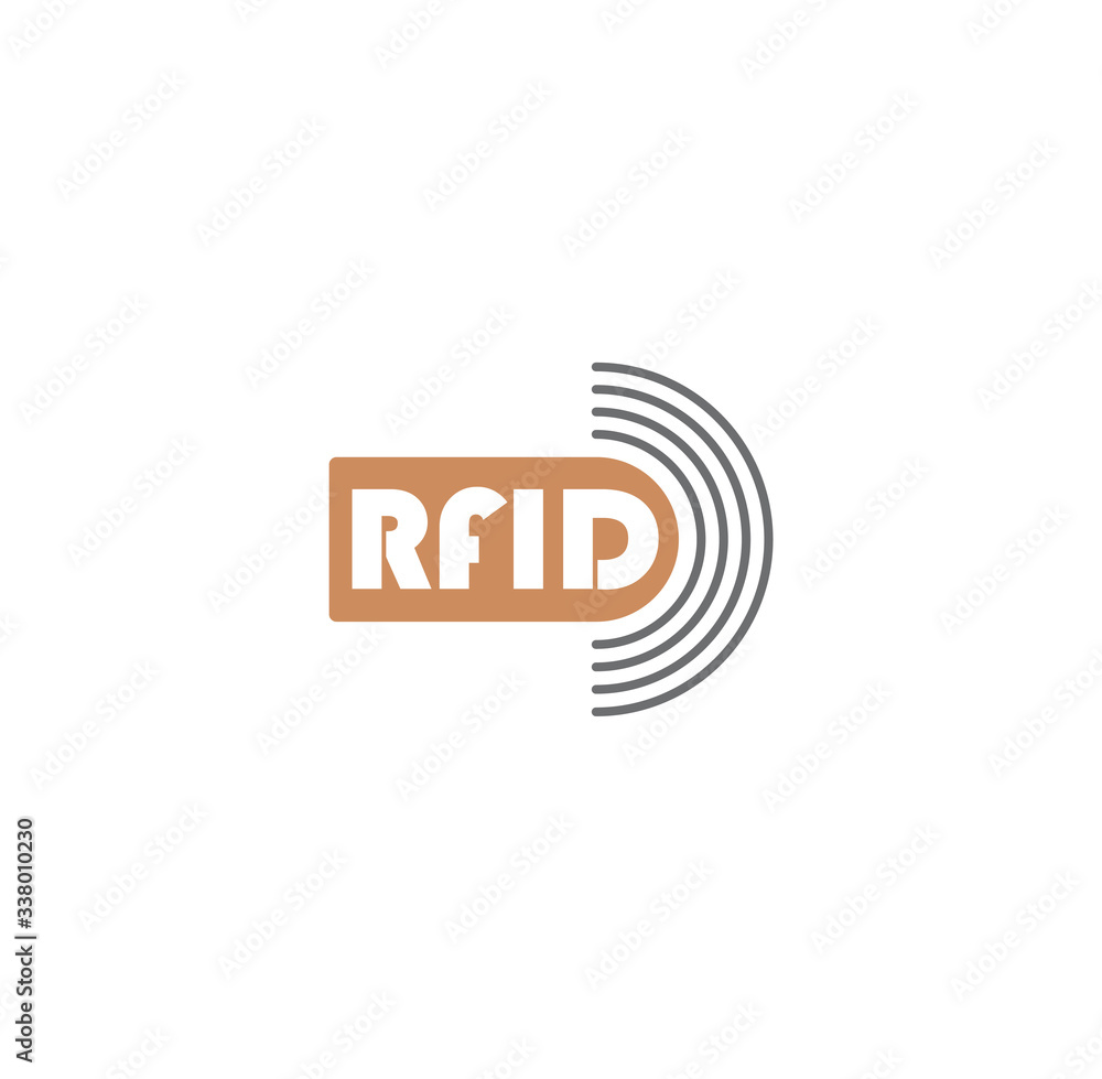 RFID related icon on background for graphic and web design. Creative illustration concept symbol for web or mobile app RFID related icon on background for graphic and web design. Creative illustration concept symbol for web or mobile app