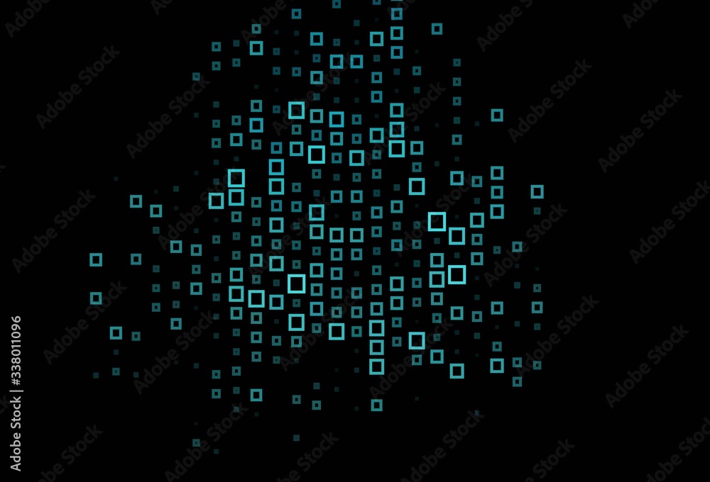 Dark BLUE vector pattern in square style. Dark BLUE vector pattern in square style.