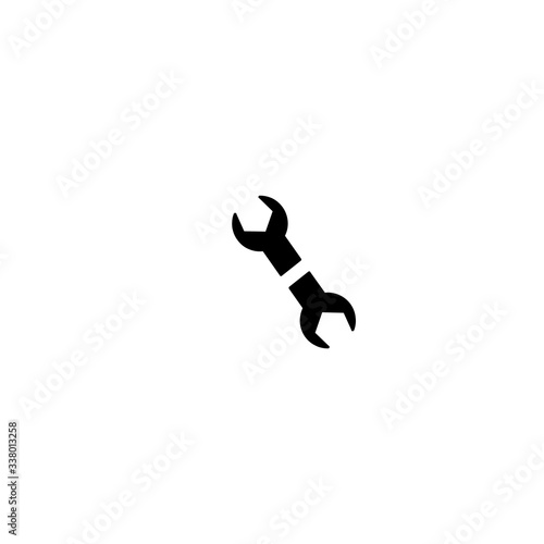 Service Tools vector icon. Style is bicolor flat symbol, cobalt and cyan colors, rounded angles, white background.